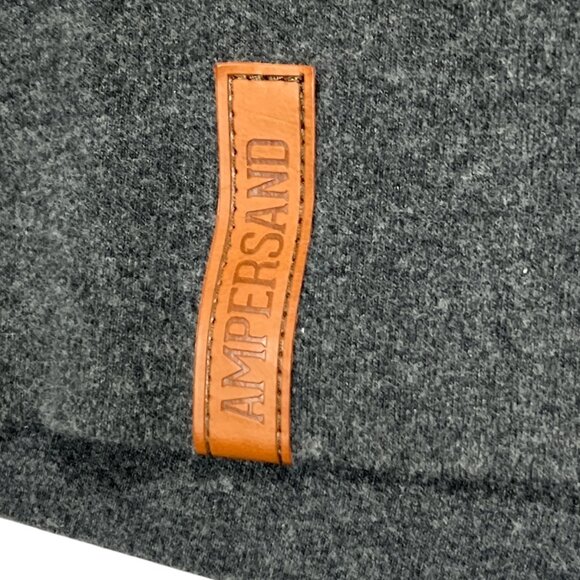 Ampersand Ave Womens 1/2 Zip Hoodie Size L Dark Gray Contrast Leopard Loungewear - Picture 4 of 8